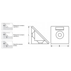 Мебельный уголок с шурупом 4.0 x 15 мм 4 шт цвет черный ЗУБР 4-308256-7