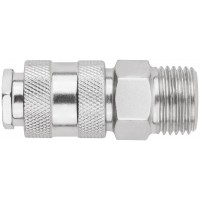 Адаптер быстросъемный с запорным клапаном с внешней резьбой 1/2