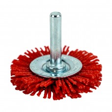 Кордщётка дисковая (абразивный нейлон 1.2 мм, P80, диаметр 50 мм, хвостовик 6 мм) BERGER BG1737