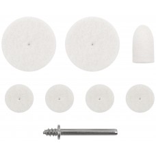 Круги фетровые, набор 7 шт. + штифт (36926)