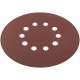 Круги шлифовальные с отверстиями (липучка), алюминий-оксидные, 225 мм, 5 шт. Р 150 (39897)