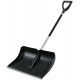 Лопата для уборки снега пластиковая, съемный алюминиевый черенок 490х400х1380 мм (68108)