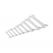 Набор ключей гаечных (рожковых) двусторонних 9 шт. (6-36) хромированных HORTZ