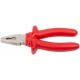 Плоскогубцы комбинированные Энергия,1000 В, никелир.покрытие, 2-х слойные изолированные ручки 180 мм (50764)