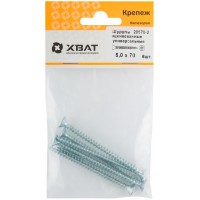 Шурупы оцинкованные, универсальные 5 х 70 ( фасовка 6 шт.) (20570-2)