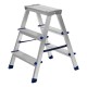 Стремянка двусторонняя 3 ступени, алюминиевая, Сибртех (97923)