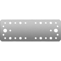 Крепежная пластина КП-2.5, 180 x 65 x 2.5 мм, цинк ЗУБР 31023-180