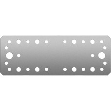 Крепежная пластина КП-2.5, 180 x 65 x 2.5 мм, цинк ЗУБР 31023-180