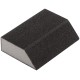 Губка шлифовальная угловая, алюминий-оксидная, 100х70х25 мм, средняя жесткость Р 240 (38377)