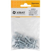 Комплект: Винт DIN7985 5х20, с гайкой М5 DIN934, шайбой М 5 DIN125, шайбой М 5 DIN127 (фасовка 13шт.) (24826-3)