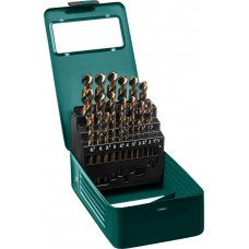 Набор сверл по металлу COBALT-8, 25 шт, (1–13 мм), сталь М42, HSS-Co(8%) KRAFTOOL 29656-H25