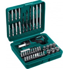 Отвертка реверсивная с насадками, 43 предм. Kompakt-43 KRAFTOOL 25556-H43