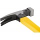 Молоток-гвоздодер, фиберглассовая усиленная удлиненная ручка, дополн. гвоздодер, 27 мм, 370 гр. (44750)