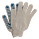 Перчатки х/б, ПВХ покрытие, Точка, 7 класс Сибртех (67703)