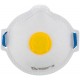 Полумаска фильтрующая, FFP2, полипропиленовая, 3-х слойная, с клапаном (12318)