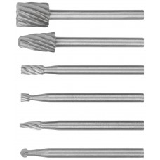 Шарошки-мини стальные по металлу, 6 шт. (36477)