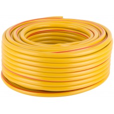 Шланг поливочный трехслойный армированный, желтый 1/2 х 2,0 мм х 50 м (76316)