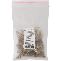 Шурупы желтопассированные, универсальные 3,5 х 45 100 шт Фасовка (21245-0)