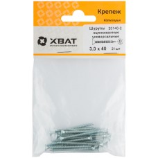 Шурупы оцинкованные, универсальные 3 х 40 (фасовка 21 шт) (20140-2)