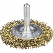 Щетка дисковая для дрели 50 мм, витая стальная латунированная проволока 0.3 мм STAYER Professional 35114-050_z01