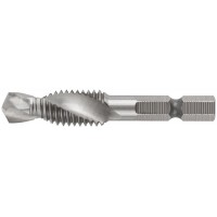 Сверло-Метчик комбинированное метрическое, быстрорежущая (HSS) сталь Р6М5, М10х1,5 мм, 26/59 мм (70908)