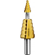 Сверло ступенчатое составное 4–22 мм, 10 ступеней, покрытие NiT ЗУБР 29673-4-22