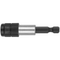 Адаптер для бит с магнитным фиксатором и защелкой для быстрой смены бит, 60 мм (57613)