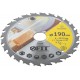 Диск пильный для циркулярных пил по дереву, спец. форма зуба 190 х 30/20 х 24Т (37690)