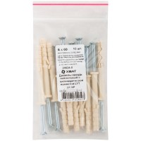 Дюбель-гвоздь нейлоновый с цилиндрической манжетой LYT LK SP 6 х 60, 10 шт (Фасовка) (24624-0)