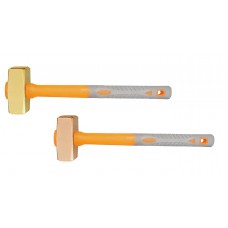 Кувалда тупоносая (немецкий тип) 2 кг BeCu рукоятка фиберглас искробезопасная 192B-1008, HORTZ