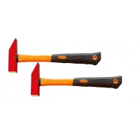 Молоток с квадратным бойком 300 гр BeCu рукоятка фибергласс, искробезопасный 189-1004, HORTZ