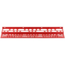 Полка для инструмента пластиковая красная, 96 отверстий, 610х150 мм