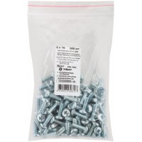 Винт с полуцилиндрич. головкой с полной резьбой оцинков. DIN 7985 5х16 100 шт Фасовка (27717-0)