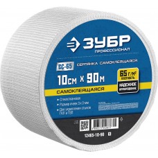 Сетка стеклотканевая самоклеящаяся 10 см?90 м 3?3 мм ЗУБР Профессионал 12465-10-90_z01