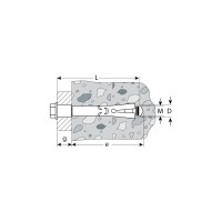 Анкерный болт 16?110 мм, 1 шт ЗУБР 4-302316-16-110