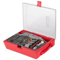 Набор мини-насадок с гравером 176 предметов, 130 Вт ЗУБР ЗГ-130ЭК H176