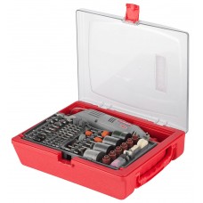 Набор мини-насадок с гравером 176 предметов, 130 Вт ЗУБР ЗГ-130ЭК H176