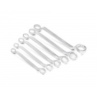 Набор ключей накидных двусторонних 6 шт. (17-36) сатин финиш HORTZ