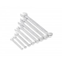 Набор ключей гаечных комбинированных 8 шт. (7-22) сатин финиш в клипсе HORTZ