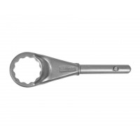 Ключ накидной односторонний 75 мм усиленный с рукояткой HORTZ
