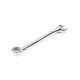 Ключ накидной разрезной двусторонний 10х11 мм хромирование HORTZ
