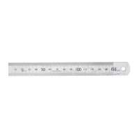 Линейка измерительная 150мм металлическая Калибр