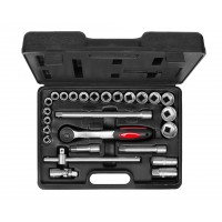 Набор головок торцевых, шестигранные №2 (26 предметов) HORTZ