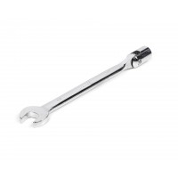 Ключ комбинированный торцевой шарнирный удлиненный 14х14 мм хром HORTZ