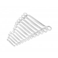 Набор ключей накидных двусторонних 12 шт. (6-32) хромированиеHORTZ