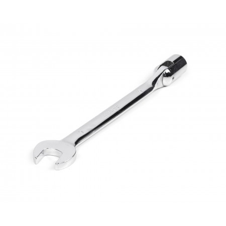 Ключ комбинированный торцевой шарнирный удлиненный 19х19 мм хром HORTZ