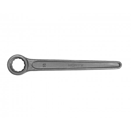 Ключ накидной односторонний 16 мм прямой длинная ручка HORTZ