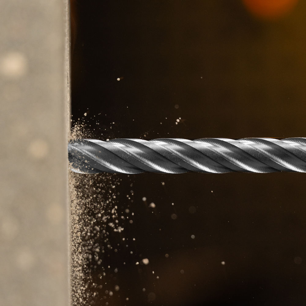 Бур по бетону, цельная крестовая пластина, 12x265 мм, SDS PLUS Denzel (705317)