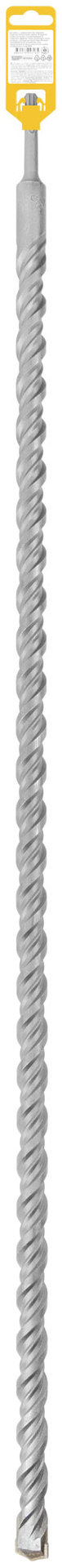 Бур по бетону SDS PLUS, Профи, W-образная вставка, двойная спираль, 25 х 1000 мм (32867)
