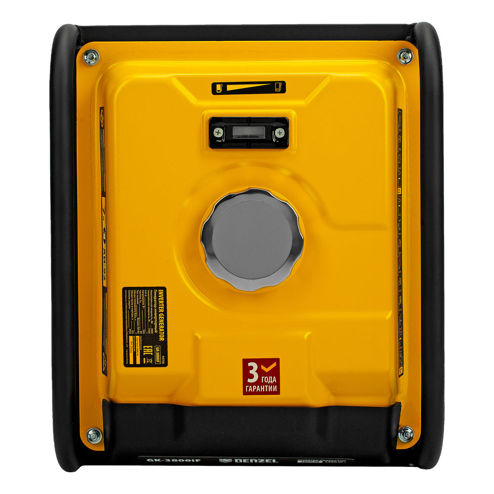 Генератор инверторный GK-3800iF, 3,8 кВт, 230 В, ручной старт DENZEL (94708)